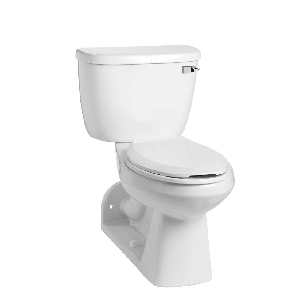 Mansfield Plumbing Quantum 1.28 Elongated SmartHeight Rear-Outlet Floor-Mount Toilet Combination