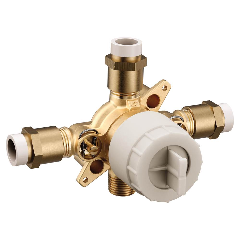 Moen M-CORE 3-Series 4 Port Tub and Shower Pre-Fabricated Mixing Valve with CPVC Connections and Stops