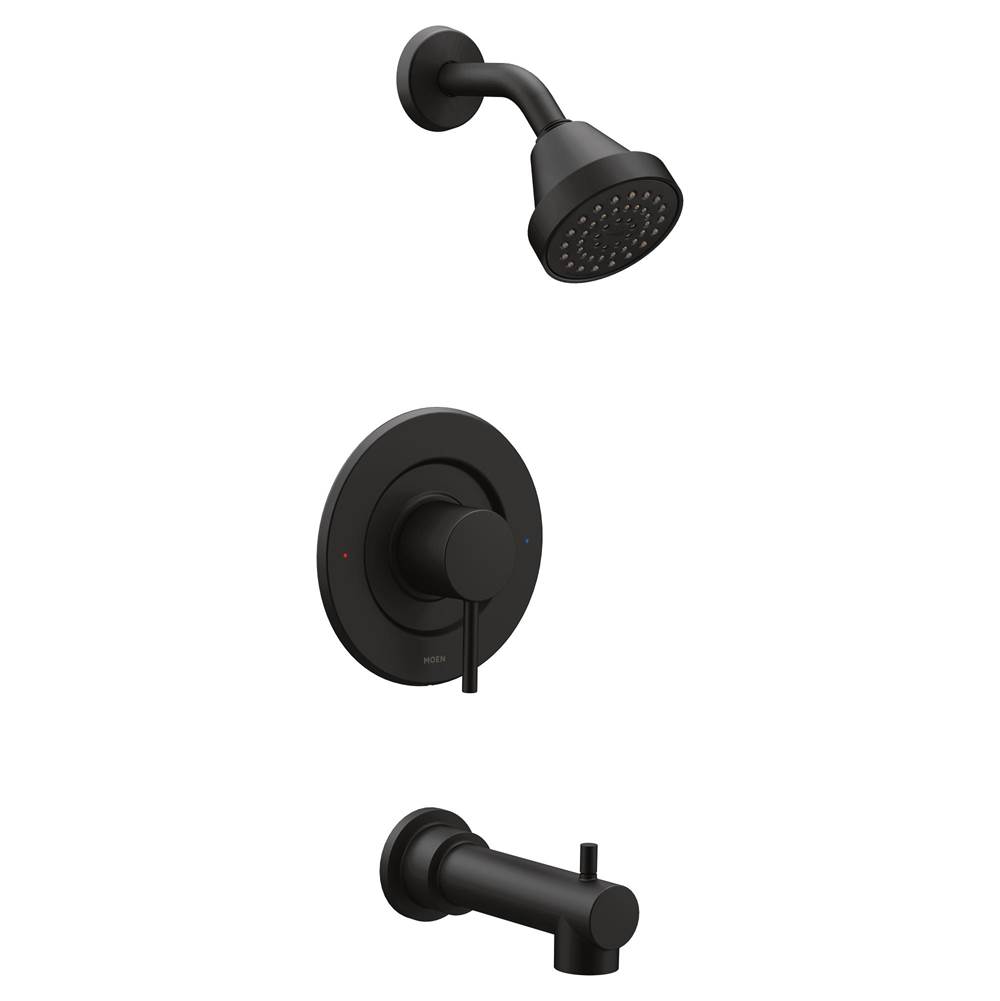 Moen Align Single-Handle Posi-Temp Eco-Performance Tub and Shower Faucet Trim Kit in Matte Black (Valve Sold Separately)