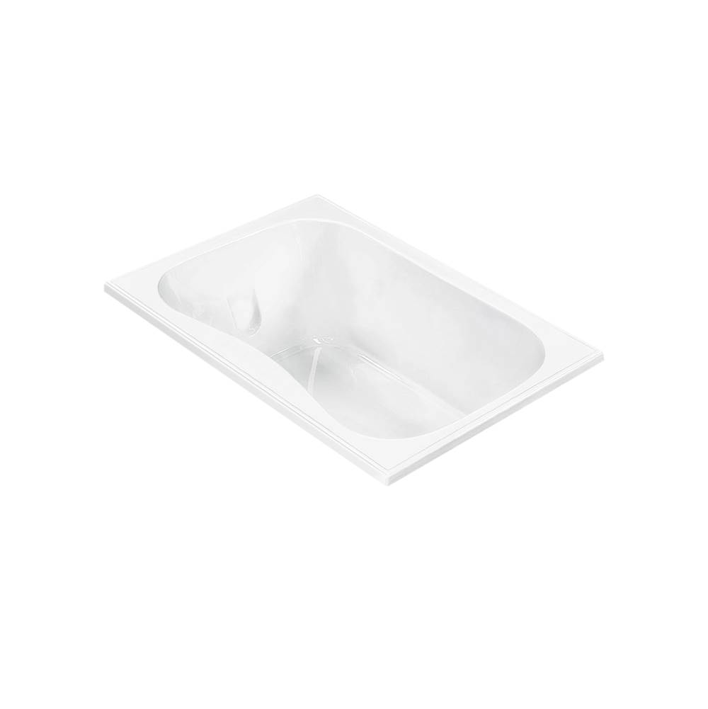 MTI Baths Georgian 2 Acrylic Cxl Drop In Air Bath Elite/Microbubbles - White (59.5X41.5)