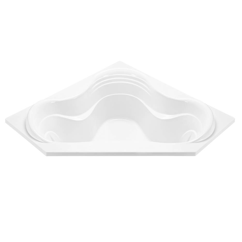 MTI Baths Cayman 4 Acrylic Cxl Drop In Corner Soaker - White (59.875X59.875)