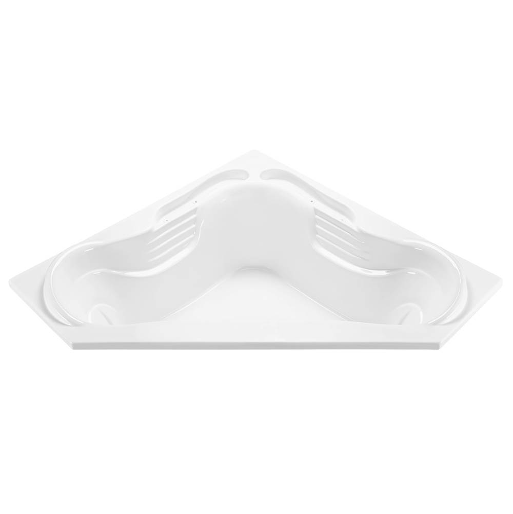 MTI Baths Cayman 7 Acrylic Cxl Drop In Corner Air Bath Elite - White (72X72)