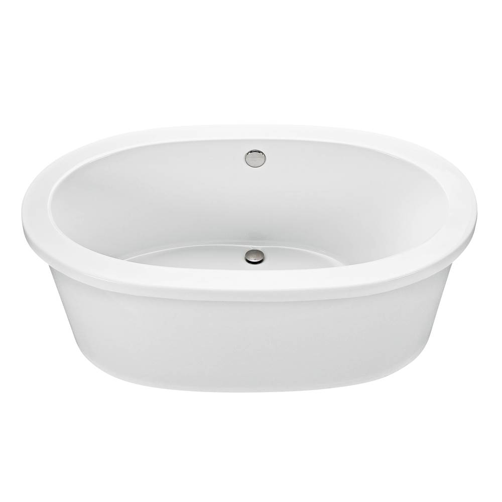 MTI Baths Adena 7 Acrylic Cxl Freestanding Air Bath Right Slope - White (59.5X35.25)