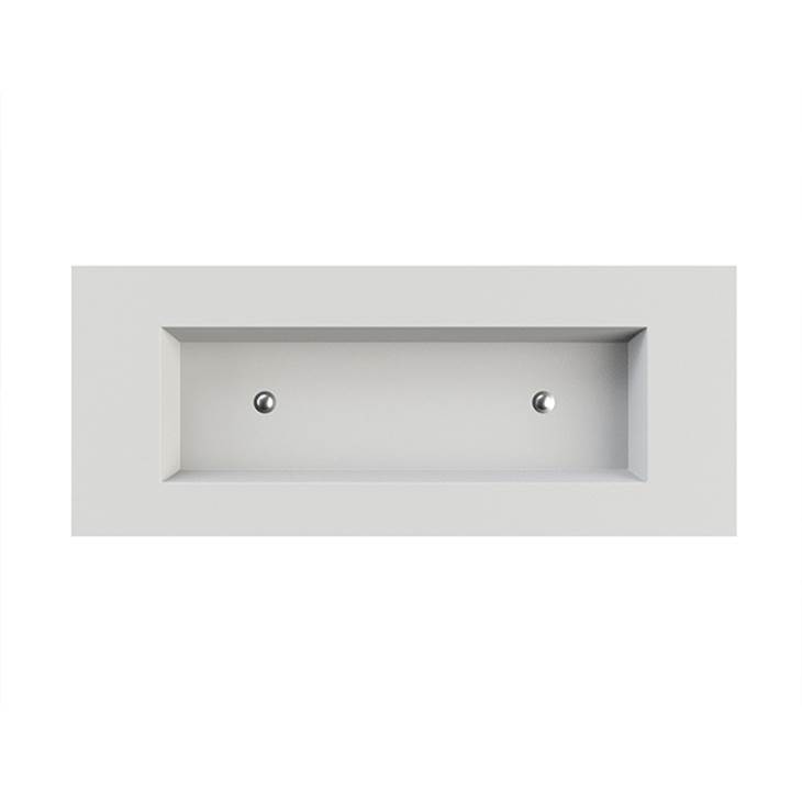 MTI Baths Petra 8 Sculpturestone Counter Sink Single Bowl Up To 86'' - Matte Biscuit