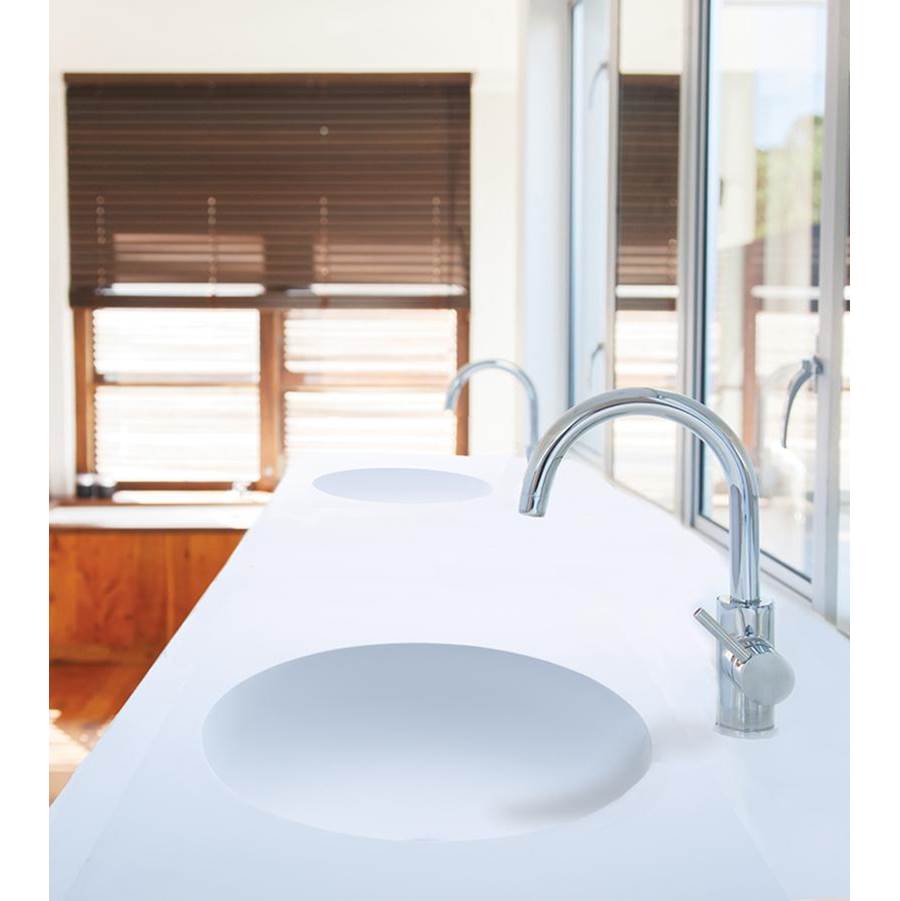MTI Baths >75-86'',ESS COUNTER SINK,LUNA-2,DOUBLE BOWL,GLOSS BISCUIT