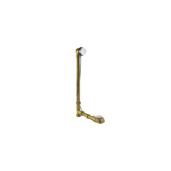 Mountain Plumbing Brass Body Cable Operated Bath Waste & Overflow Drain with Rigid Overflow Neck for 22'' Tub
