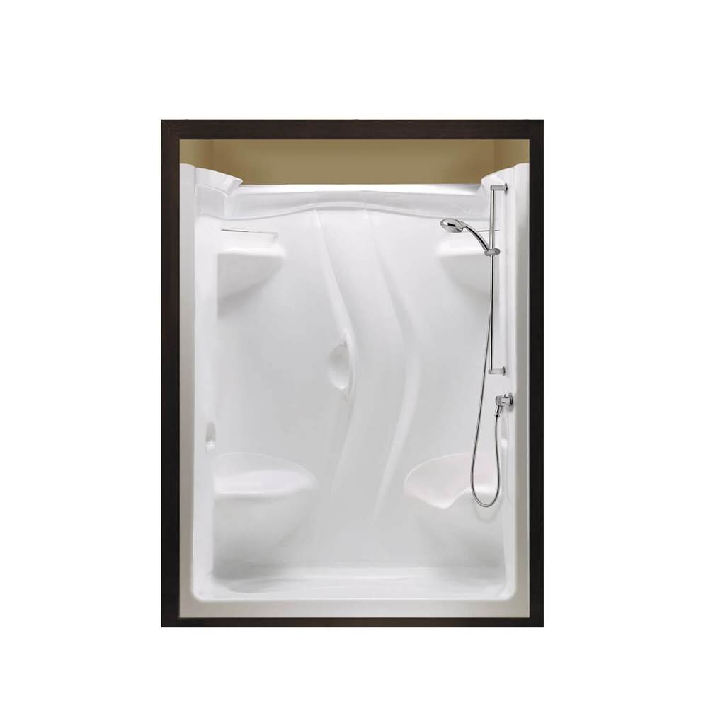 Maax Stamina 60-II 60 x 36 Acrylic Alcove Right-Hand Drain Two-Piece Shower in White