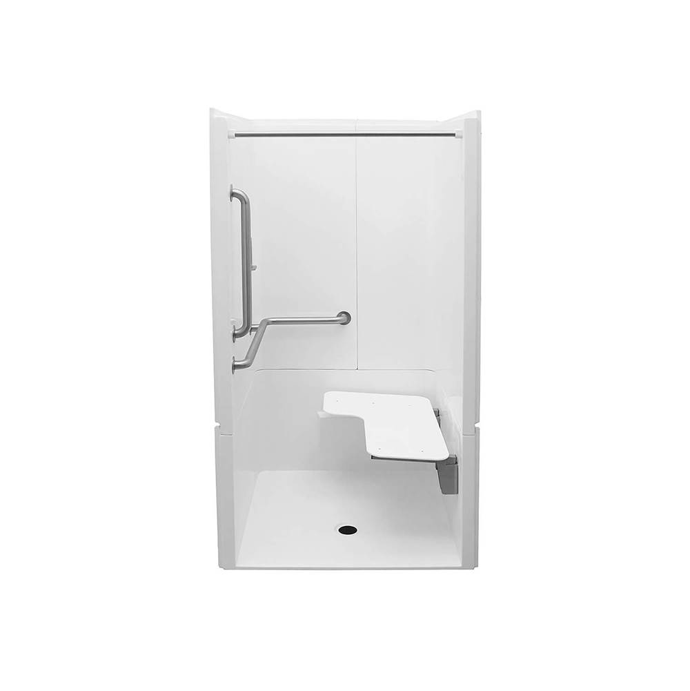 Maax MX QSI-3637-BF 0.625 in. RRF AcrylX Alcove Three-Piece Shower in White