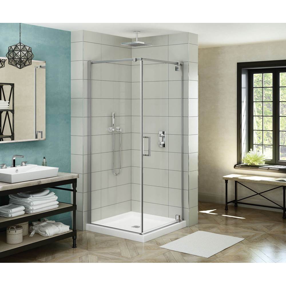 Maax ModulR 36 x 36 x 78 in. 8mm Pivot Shower Door for Corner Installation with Clear glass in Chrome