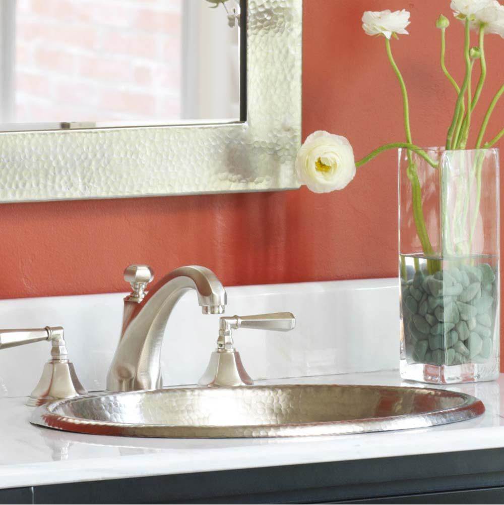 Native Trails Rolled Classic Bathroom Sink in Brushed Nickel