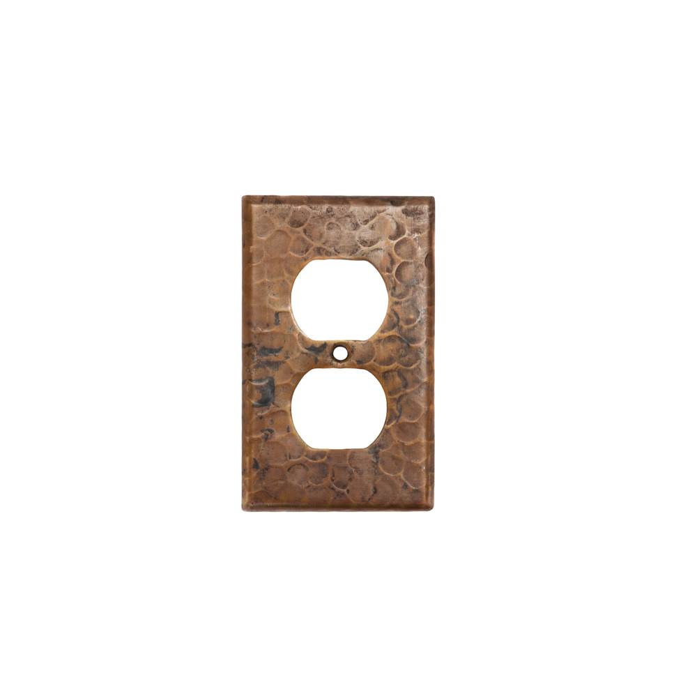 Premier Copper Products Copper Switchplate Single Duplex, 2 Hole Outlet Cover - Quantity 4