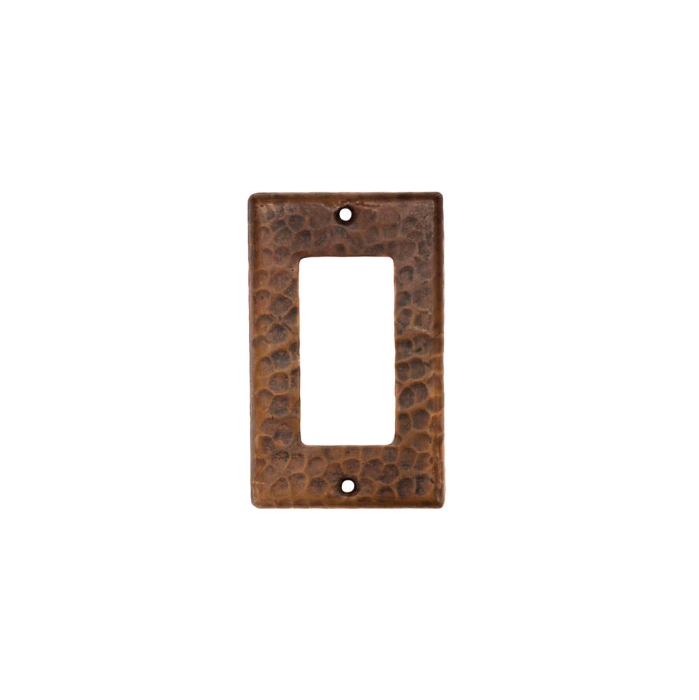 Premier Copper Products Copper Single Ground Fault/Rocker GFI Switchplate Cover - Quantity 2