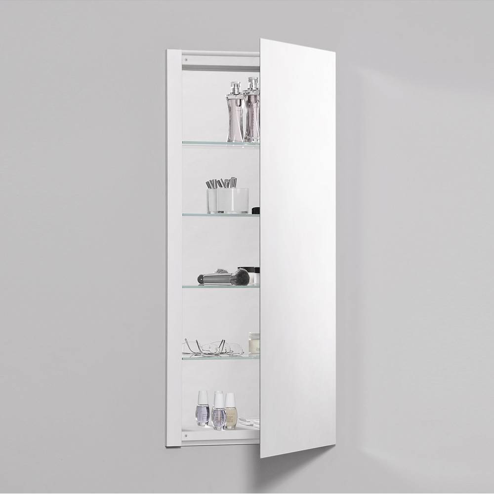 Robern R3 Series Cabinet, 16'' x 36'' x 4'', Single Door, Polished Edge