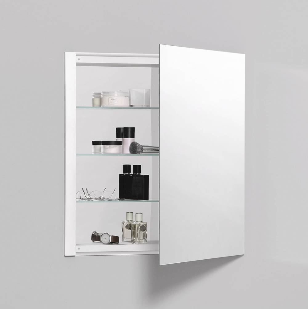 Robern R3 Series Cabinet, 24'' x 26'' x 4'', Single Door, Polished Edge