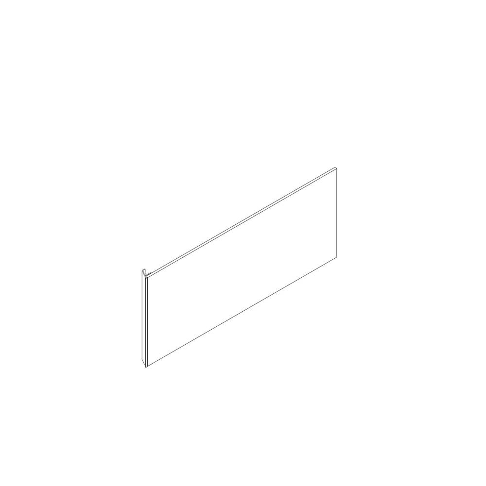 Robern Cartesian and Profiles Side Kit, 7-1/2'' H x 18'' D, Single Side Kit, Satin White