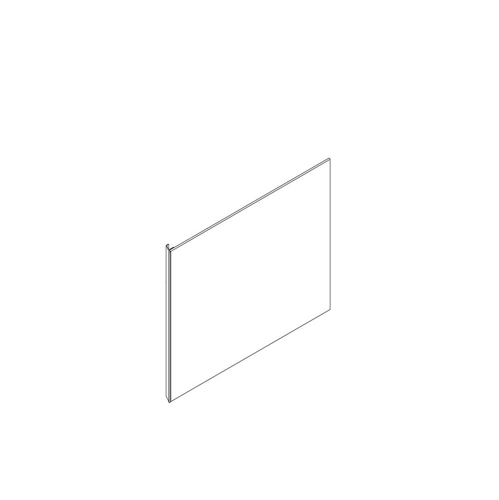 Robern Cartesian and Profiles Side Kit, 22-1/2'' H x 18'' D, Single Side Kit, Matte Black