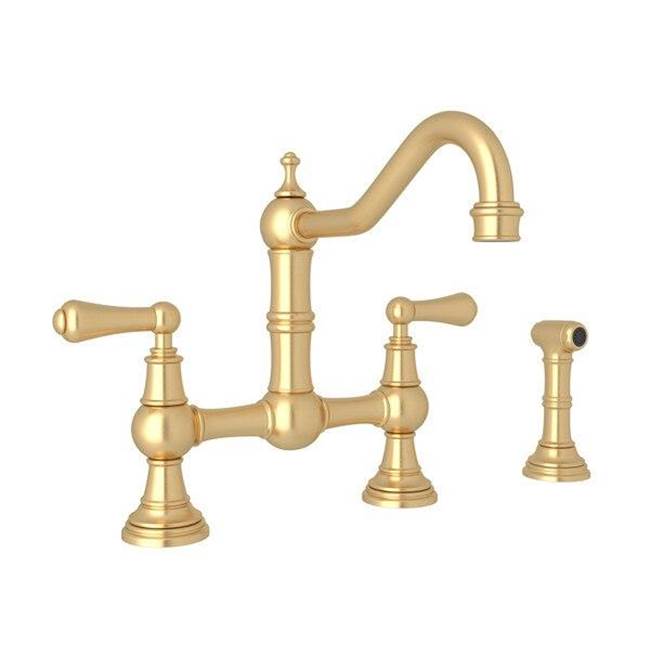 Rohl Edwardian™ Bridge Kitchen Faucet With Side Spray