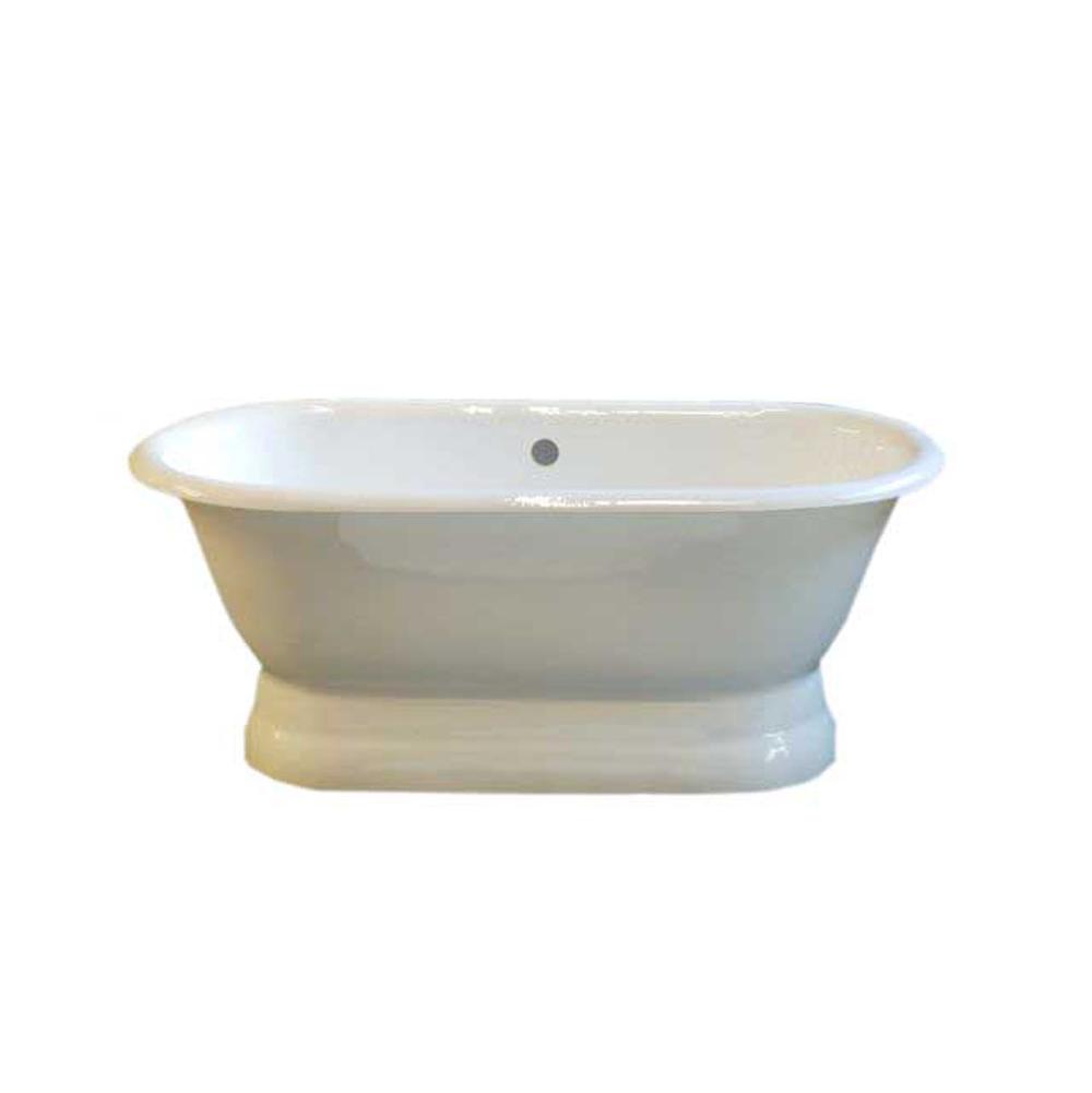 Strom Living P0778 The Peninsula 5'' Cast Iron Dual Tub On Pedestal Without Holes.