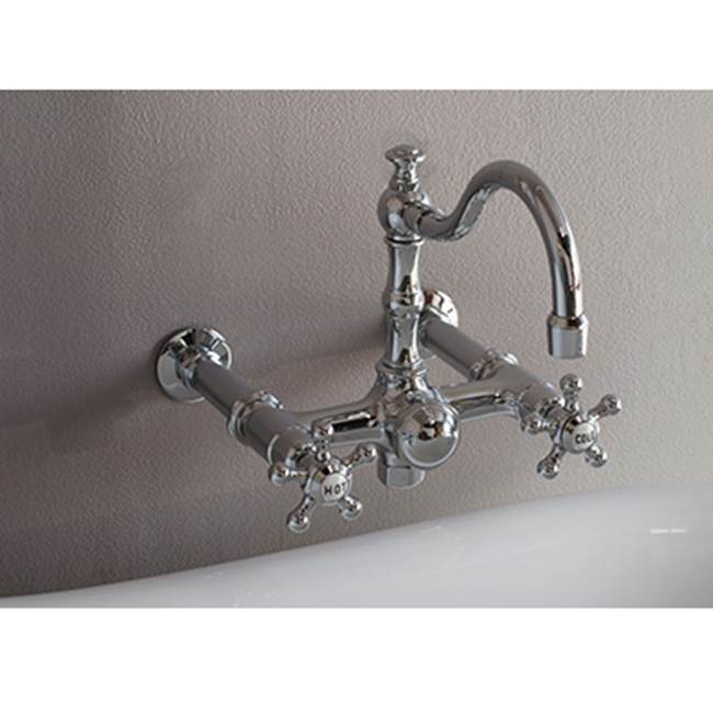 Strom Living Wall Mount Tub Faucets Supercoated Brass