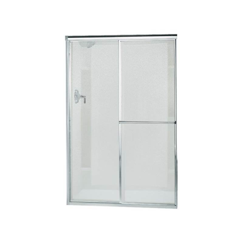 Sterling Plumbing Deluxe Framed sliding shower door, 65-1/2'' H x 43-7/8 - 48-7/8'' W, with 1/8'' thick Pebbled glass