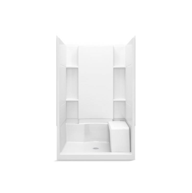 Sterling Plumbing Accord® 48'' x 36'' x 74-1/2'' shower stall with seat and center drain