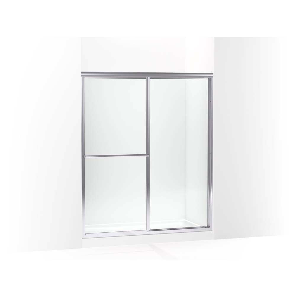 Sterling Plumbing Deluxe Framed Sliding Shower Door, 70 In. H X 54-3/8 – 59-3/8 In. W, With 1/8 In. Thick Clear Glass