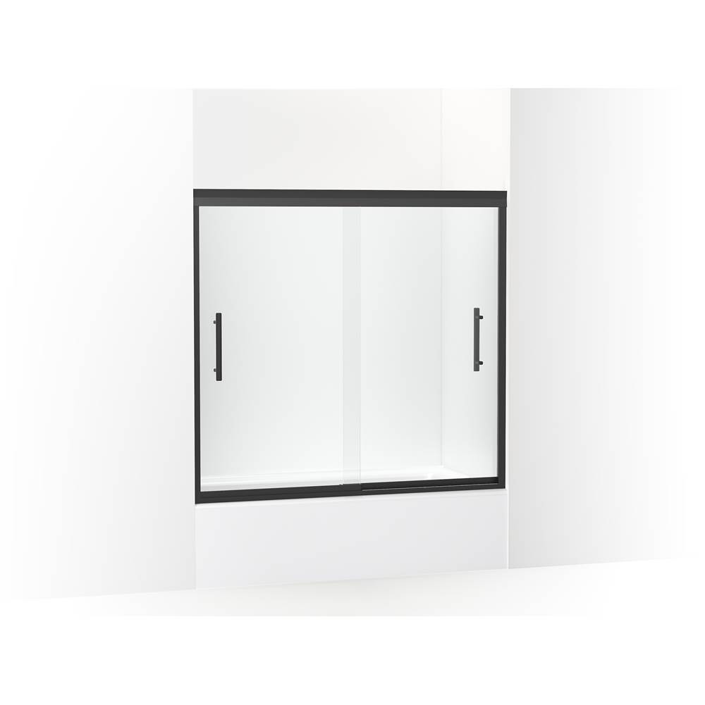 Sterling Plumbing Finesse™ Peak® Frameless sliding bath door 56-5/8''-59-5/8'' W x 55-1/2'' H