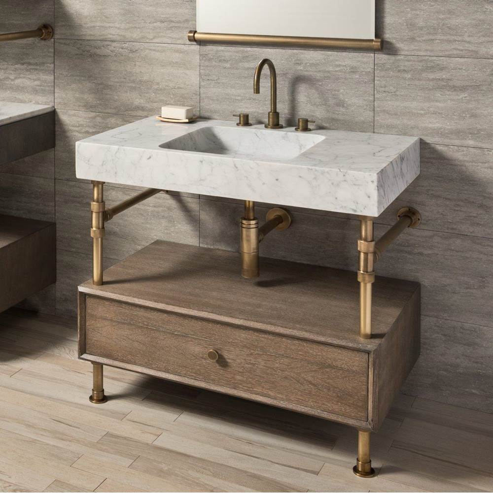 Stone Forest Elemental Drawer Vanity, 36'' W, With 10'' H Drawer