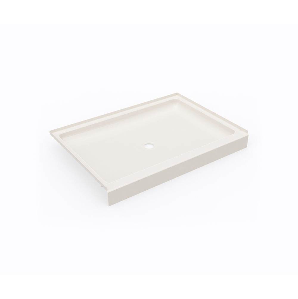 Swan SS-3448 34 x 48 Swanstone® Alcove Shower Pan with Center Drain in Bisque