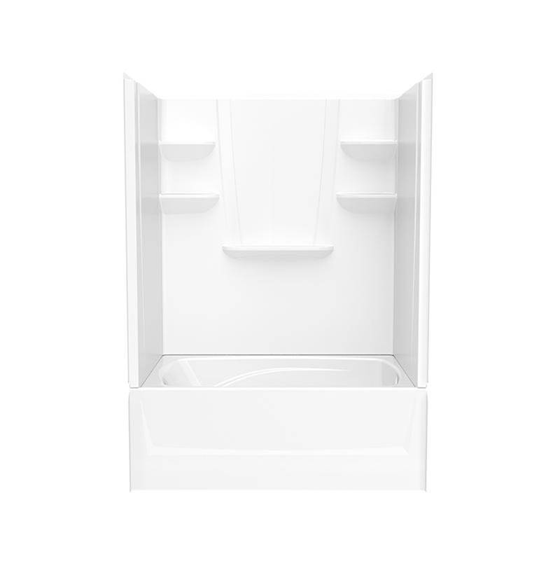 Swan VP6042CTSML/R 60 x 42 Veritek™ Pro Alcove Right Hand Drain Four Piece Tub Shower in White