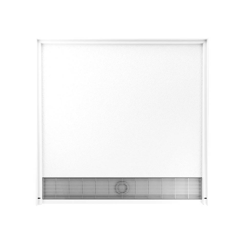 Swan STF-3838 38 x 38 Performix Alcove Shower Pan with Center Drain in Tahiti White