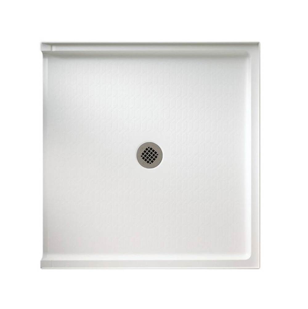 Swan STS-3738 37 x 38 Swanstone Alcove Shower Pan with Center Drain in Bisque
