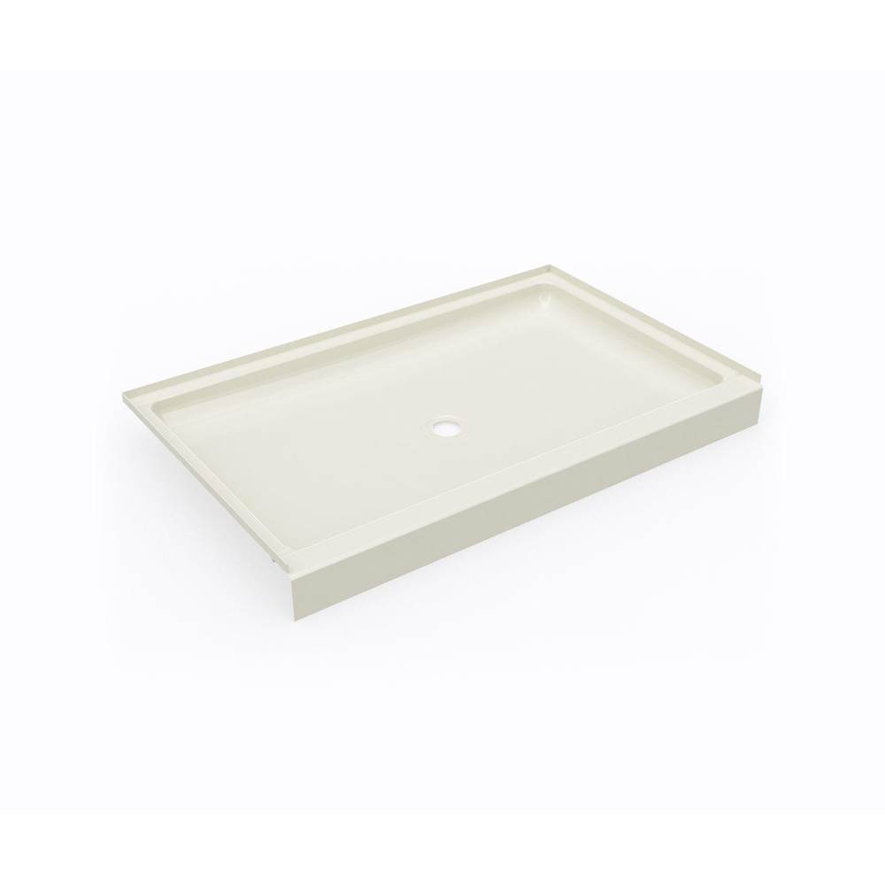 Swan SS-3454 34 x 54 Swanstone® Alcove Shower Pan with Center Drain in Bone
