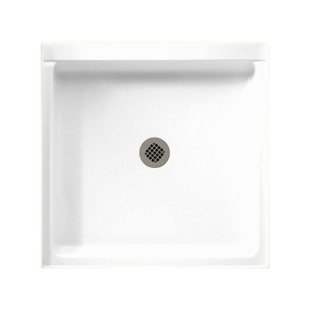 Swan SS-4242 42 x 42 Swanstone Alcove Shower Pan with Center Drain Clay