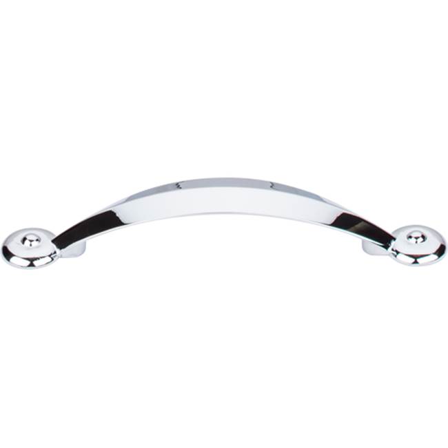 Top Knobs Angle Pull 3 3/4 Inch (c-c) Polished Chrome