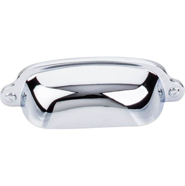 Top Knobs Charlotte Cup Pull 2 9/16 Inch (c-c) Polished Chrome
