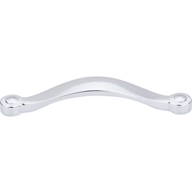 Top Knobs Saddle Pull 5 1/16 Inch (c-c) Polished Chrome