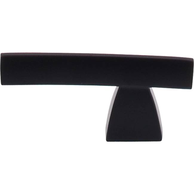 Top Knobs Arched Knob/Pull 2 1/2 Inch Flat Black