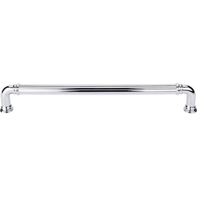 Top Knobs Reeded Appliance Pull 12 Inch (c-c) Polished Chrome