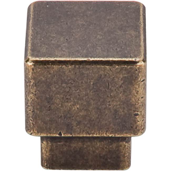 Top Knobs Tapered Square Knob 1 Inch German Bronze