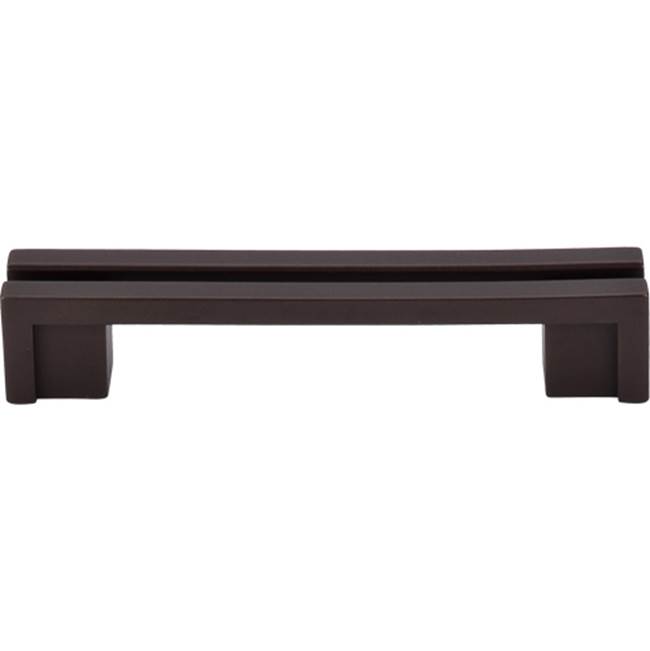 Top Knobs Flat Rail Pull 3 1/2 Inch (c-c) Oil Rubbed Bronze