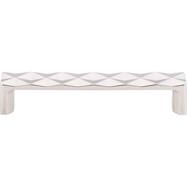 Top Knobs Quilted Pull 5 1/16 Inch (c-c) Polished Nickel