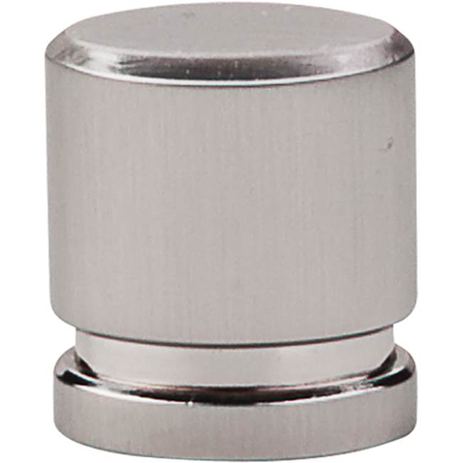 Top Knobs Oval Knob 1 Inch Brushed Satin Nickel