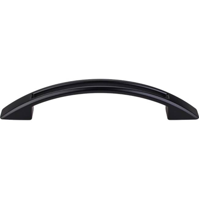 Top Knobs Tango Cut Out Pull 3 3/4 Inch (c-c) Flat Black