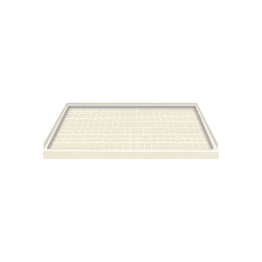 Transolid 60'' x 32'' Solid Surface Right-Hand Shower Base in Biscuit