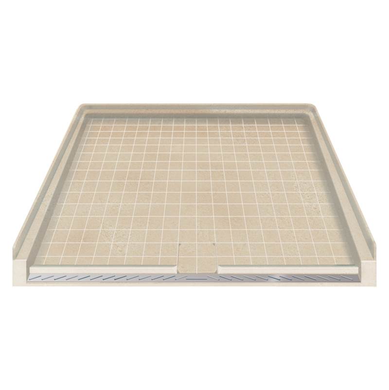 Transolid 39.5'' x 37.75'' Solid Surface Barrier-Free Right-Hand Shower Base in Sand