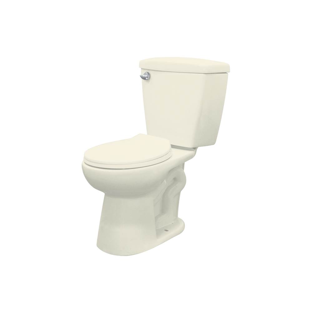 Transolid Two Piece Harrison Elongated Front Toilet in Biscuit