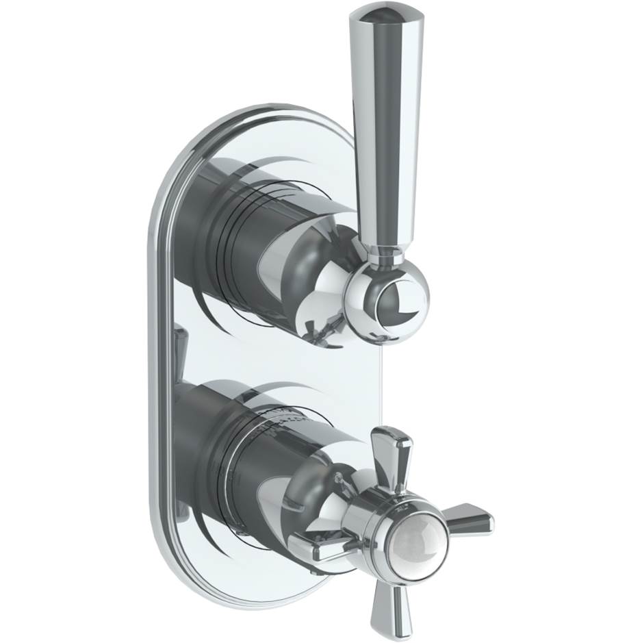 Watermark Wall Mounted Mini Thermostatic Shower Trim with built-in control, 3 1/2''